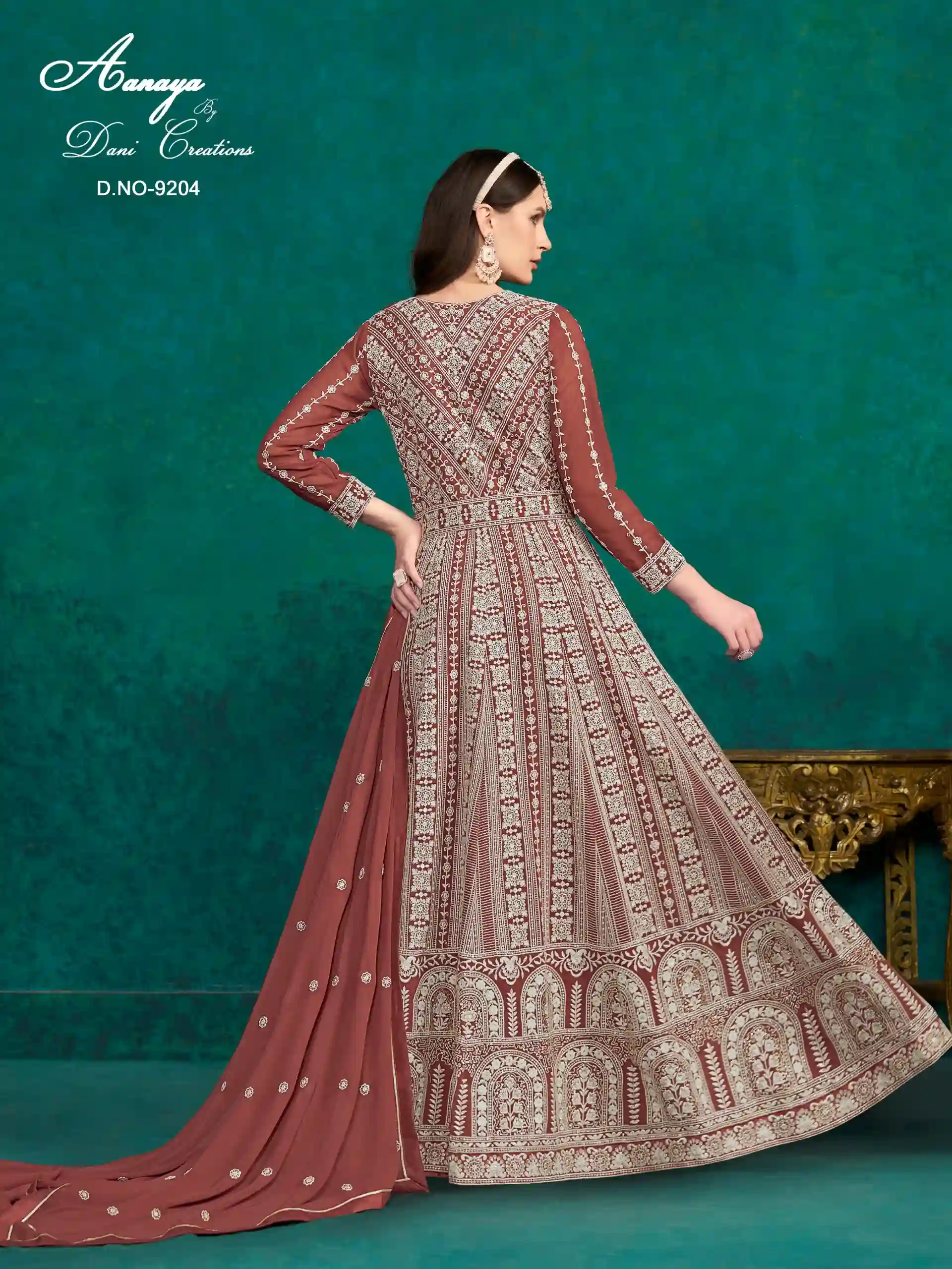 Aanaya 9200 Series Vol 192 Faux Georgette Wholesale Designer Salwar Suit Catalog — Wholesale Salwar Suits, MPA wholesale from Surat — view 3